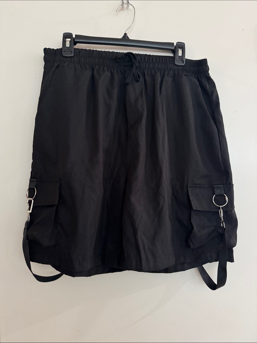 Women's Black Cargo Utility Shorts